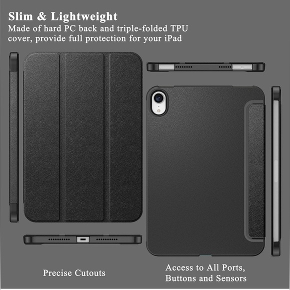 iPad Mini 6 Case with flip cover/stand - Picture 4 of 7